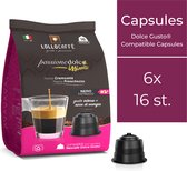 Lollo Caffè - Nero Espresso - Dolce Gusto Compatible 6 x 16 capsules - Italiaanse koffie
