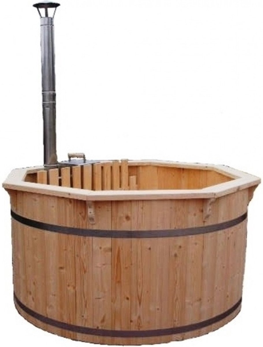 Aquila Spa - Houten hot tub - Interne kachel - Ø1.9m - Inclusief houten cover