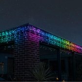 JMP Collections - Kerstverlichting - IJspegel - 2.5 Meter - 100 LED - Lichtgordijn - Led strings - Kerstversiering - RGB - Regenboog kleuren