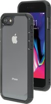 Apple iPhone 8 Hoesje - Mobiparts - Rugged Clear Serie - Hard Kunststof Backcover - Zwart - Hoesje Geschikt Voor Apple iPhone 8