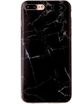 Apple iPhone 7 Plus Hoesje - Mobigear - Marble Serie - TPU Backcover - Zwart - Hoesje Geschikt Voor Apple iPhone 7 Plus