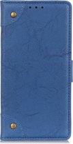 OPPO A5 (2020) Hoesje - Mobigear - Ranch Serie - Kunstlederen Bookcase - Blauw - Hoesje Geschikt Voor OPPO A5 (2020)