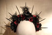 DIY headpiece set, steampunk, gothic, fantasy, spikes, godin, koningin, cosplay