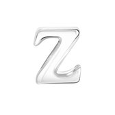 Gerecycled stalen charm letter - z