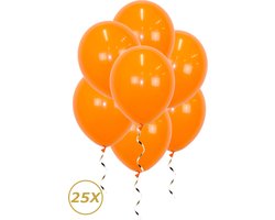 Oranje Helium Ballonnen 2024 NYE Verjaardag Versiering Feest Versiering Ballon Halloween Oranje Decoratie - 25 Stuks