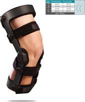 E-Life Orthopedische Kniebrace met Verstelbare Kniescharnieren Zwart  - Kniebrace met Scharnier