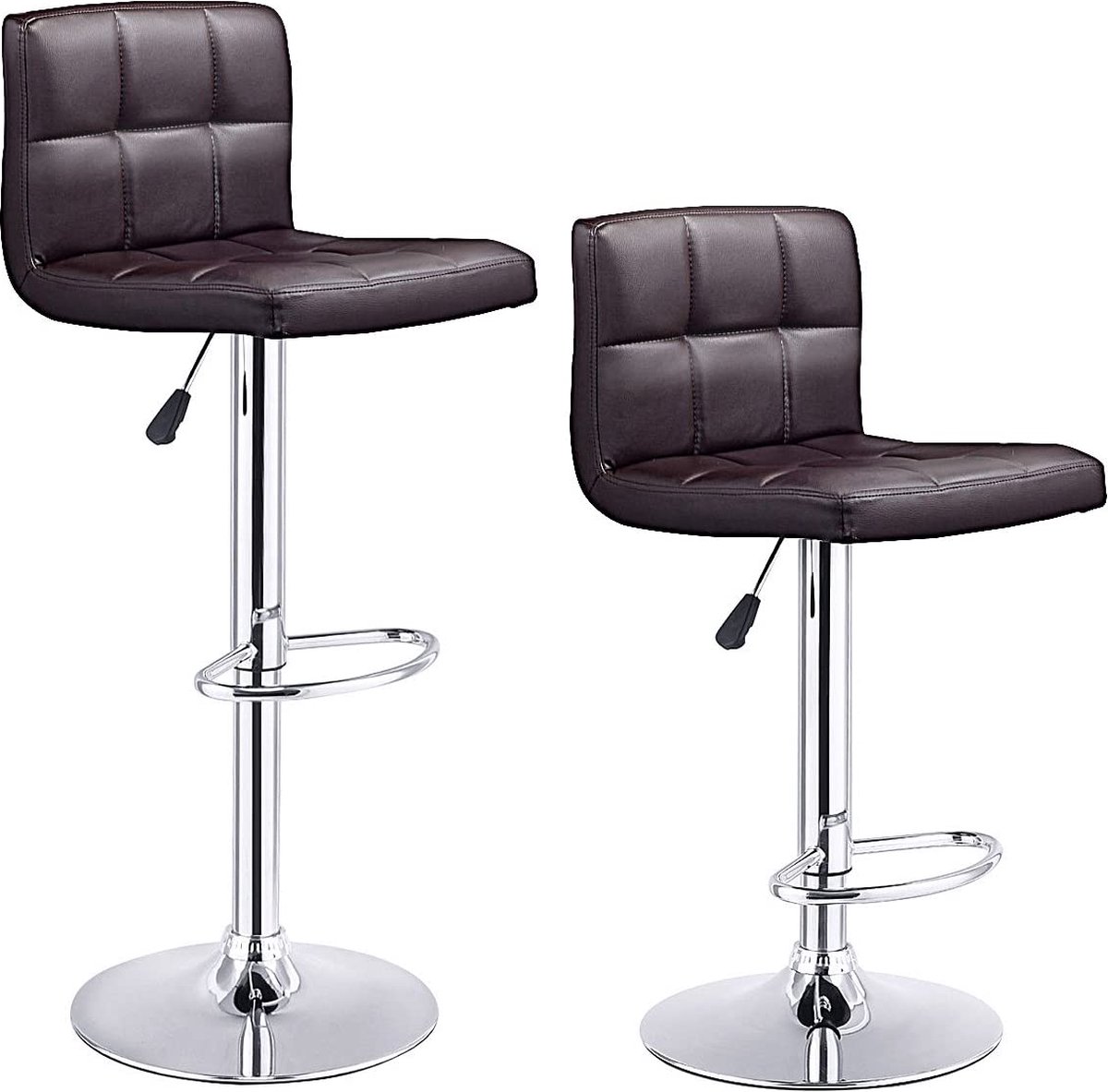 Set van 2/4/6 Stretch Keuken Eetkamer Bar Stoelhoezen Low Back Teller Krukken Kussenovertrekken Gebogen Stoelhoezen Stoelbeschermer Hoezen voor Industriële Draaibare Pub 4PCS S