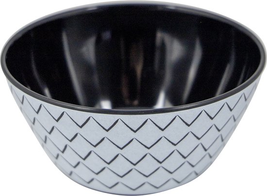 Bo-Camp - Servies - Mix & Match - 16 Stuks - Zwart/Wit van Bo-Camp — afbeelding 4