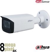 Dahua Beveiligingscamera - IP Bullet Camera - 4K - WizSense - Starlight - Motorzoom Lens - WDR - AI Technologie - Heat Map - Missing Objects