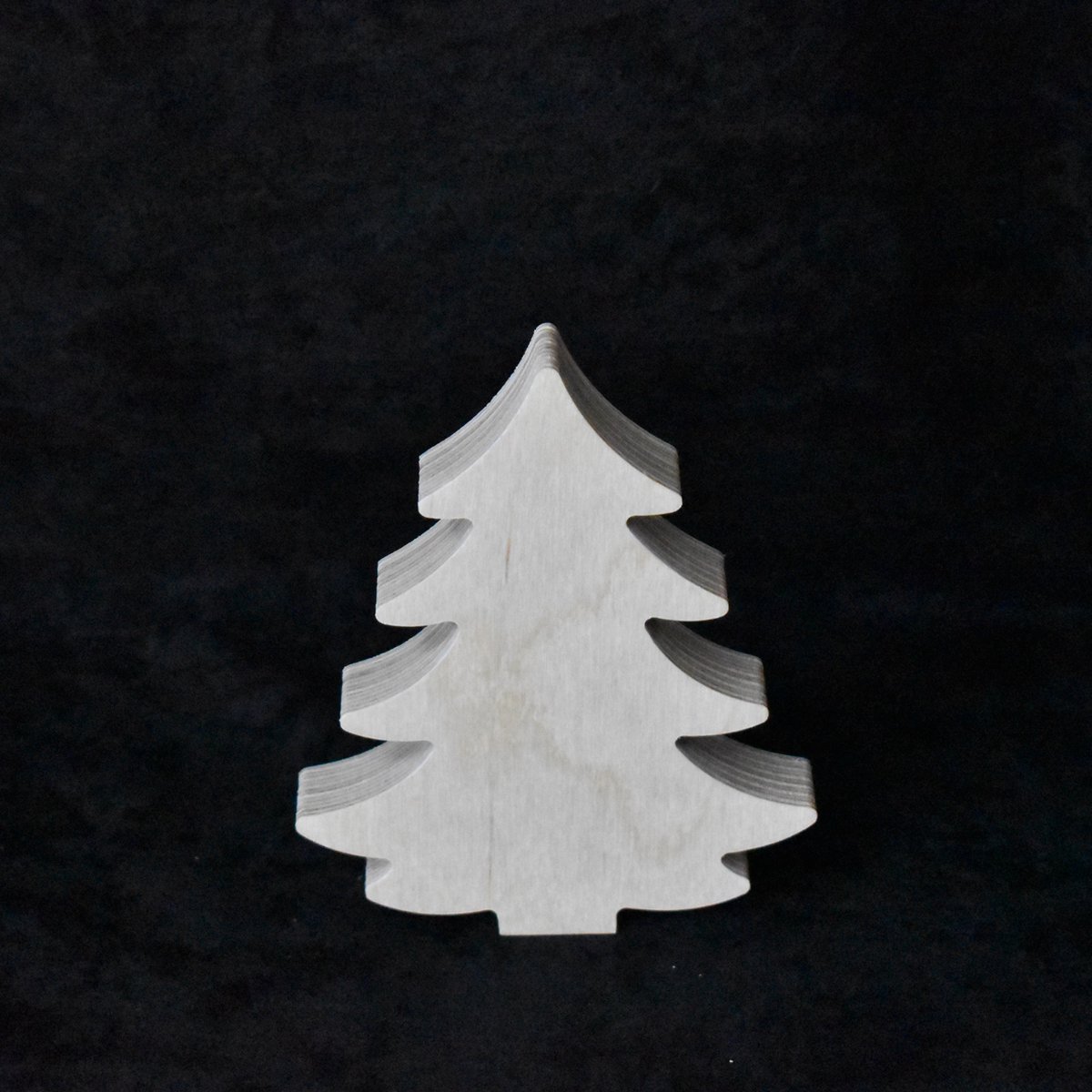 Houten kerstboom 14cm - Kerstdecoratie - Van Aaken Design - Berken multiplex