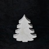 Houten kerstboom 14cm - Kerstdecoratie - Van Aaken Design - Berken multiplex