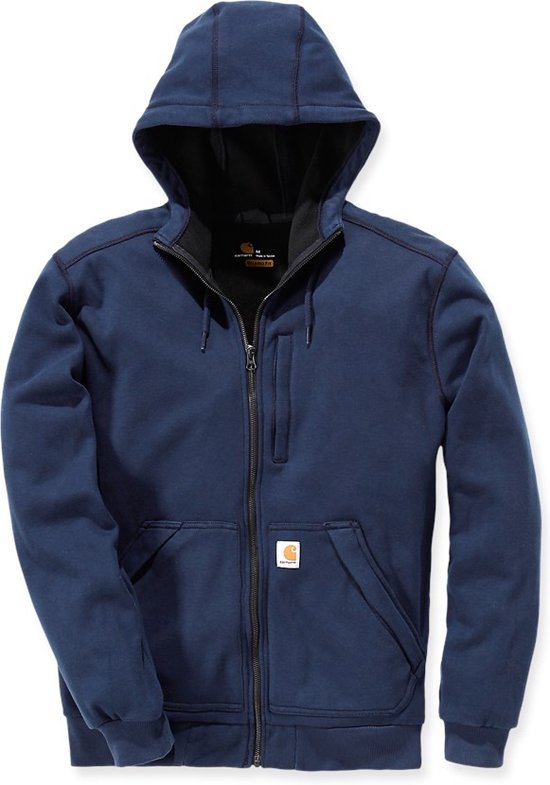 Carhartt 101759 Wind Fighter Hooded Sweatshirt - Relaxed Fit - Navy - S