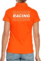 Racing supporter / race fan polo shirt oranje voor dames - race fan / race supporter / coureur supporter 2XL