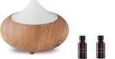 Aroma Diffuser - Geurverspreider - Luchtbevochtiger - Aromatherapie - Geurolie - 170 ml - Inclusief 2 Geurolie - Rheme