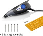 Dremel 290-1 graveermachine in doos inclusief 5 extra graveerpennen | Keuringsstickers | Graveerpen | Controletang