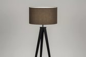 Lumidora Vloerlamp 30882 - E27 - Zwart - Bruin - Metaal - ⌀ 51 cm