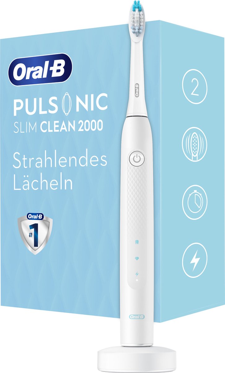 Oral-B Pulsonic Slim 2000 Elektrische Tandenborstel – Sonic – 2 Standen – Wit