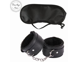 Handboeien - Handboeien met masker - BDSM - Erotiek - Bondage - Sextoys - Sexspeeltjes - Zwart