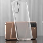 Samsung hoesje - Samsung Galaxy S21 plus - siliconen - transparant - case - backcover