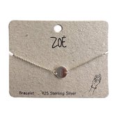 Armband - Letter I - Initiaal - 925 Sterling zilver - 17 tot 19 Centimeter verstelbaar - Damesdingetjes