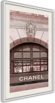 Ingelijste Poster - Chanel Witte lijst met passe-partout