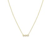 Sparkle14 Ketting Zirkonia 0,7 mm 40 - 42 cm - Goud