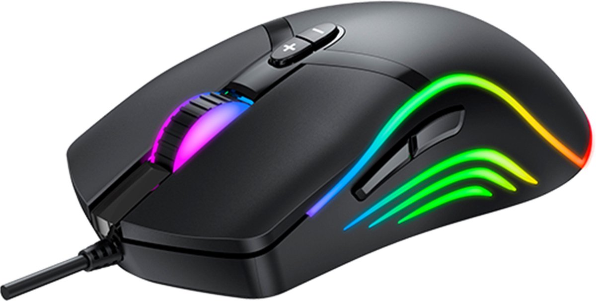 Denver - Bekabelde -Gaming Mouse - Gaming Muis - Gamingmuis - RGB Achtergrondverlichting - 7 knops