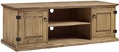 Tv-meubel 2 deuren - Natuurlijk decor - L 160 x D 40 x H 50,5 cm - VITO