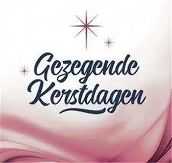 Kerstkaarten Paars, kerst3x13cm Gezegende kerstdagen Christelijk