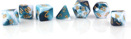 Thumbnail van een extra afbeelding van het spel Lapi Toys - Dungeons and dragons essential kit - D&D polydice tray - Dobbelstenen mega set - Dnd dice tray - Dnd polydice - Rolling tray - Inclusief 3 sets dobbelstenen (21 stuks) - Met gratis d&d dice bags