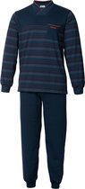 Heren pyjama Gentlemen Double jersey uni streep V-hals M