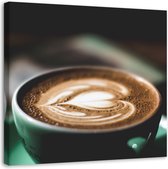 Trend24 - Canvas Schilderij - Koffie - Schilderijen - Voedsel - 50x50x2 cm - Bruin