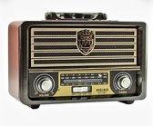 Retro Design Radio- Bluetooth speaker- USB SD-TF aansluiting- Afstandsbediening - Vintage