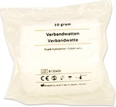 Bevaplast - Witte Verbandwatten - 10 gram - EHBO / BHV watten - zigzag gevouwen