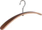 De Kledinghanger Gigant - 2 x Garderobehanger Planet beukenhout met walnoten fineer, 45 cm