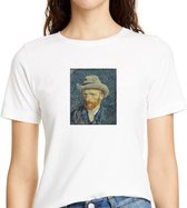 Zelfportret met grijze vilthoed van Vincent van Gogh T-Shirt
