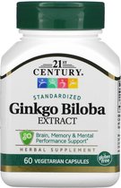 Voordeelpakket: Ginkgo Biloba Extract / Vegetarisch / 2 x 60 capsules / 21st Century Vitamins