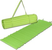 JEMIDI Gewatteerde strandmat en zwembadmat 60cm x 180cm zonder kussen - Groen