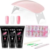 Polygel set, Kado vrouw, Polygel kit, Polygel starterset, Polygel, Gellak starterset, polygel, Polygel kit , UV LED Lamp - 4 kleuren - Nagelverlenging - Nagelversteviging - Manicure Set - Gel