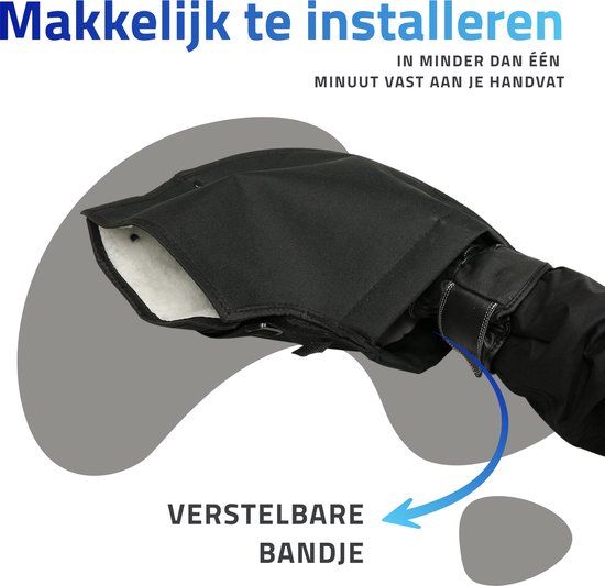 Het apparaat oog Accommodatie Thermo Handmoffen voor Scooter en Fiets – Handverwarmer - Handschoenen –  Wanten –... | bol.com