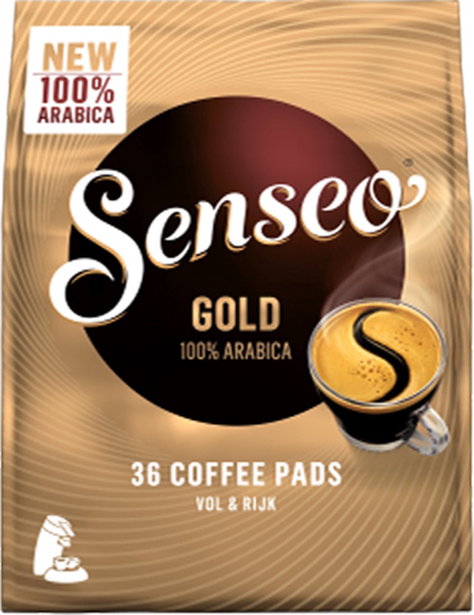 Senseo Gold Koffiepads - 5/9 Intensiteit - 10 x 36 pads | bol.com
