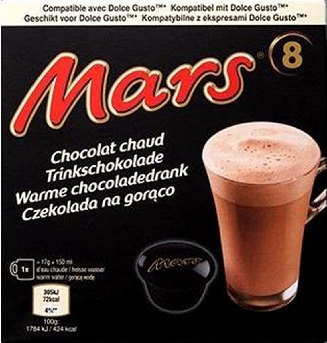 Boissons au Chocolat - Dolce Gusto Compatible - 24 Capsules - Mars, Twix,  Maltesers (8 chaque)