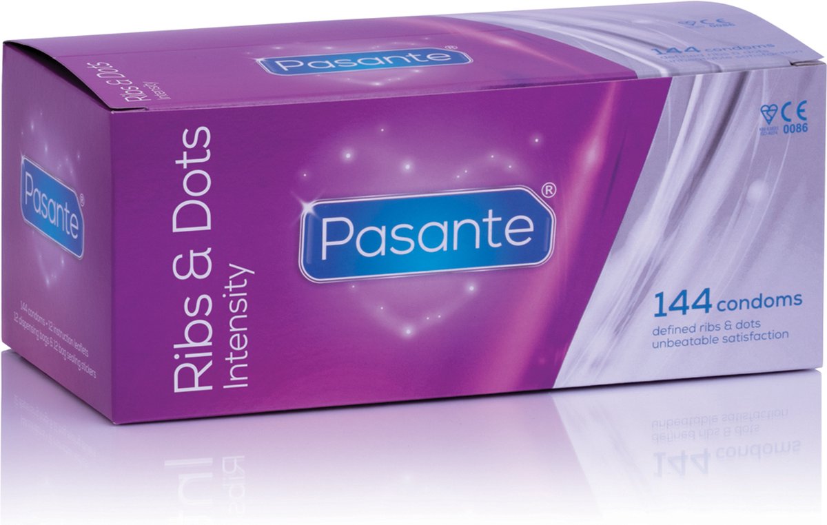 Pasante Ribs & Dots Intensity Condooms - 144 stuks