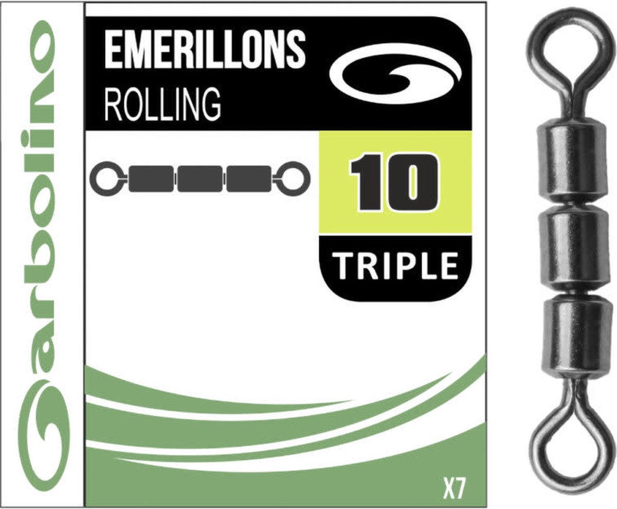 Garbolino Streamline Micro Triple Rolling Swivel (7 pcs) - Maat : 14 - Garbolino