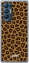 6F hoesje - geschikt voor OPPO Find X3 Neo -  Transparant TPU Case - Leopard Print #ffffff