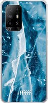 6F hoesje - geschikt voor OPPO A94 5G -  Transparant TPU Case - Cracked Ice #ffffff