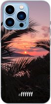 6F hoesje - geschikt voor iPhone 13 Pro Max - Transparant TPU Case - Pretty Sunset #ffffff