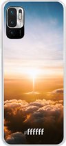 6F hoesje - geschikt voor Xiaomi Redmi Note 10 5G -  Transparant TPU Case - Cloud Sunset #ffffff