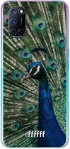 6F hoesje - geschikt voor OPPO A72 -  Transparant TPU Case - Peacock #ffffff