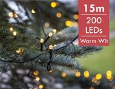 Kerstboomverlichting LED Diamond String 15 m -200 lampjes -Ook geschikt voor buiten  -lichtkleur: Warm Wit -met stekker -Kerstdecoratie